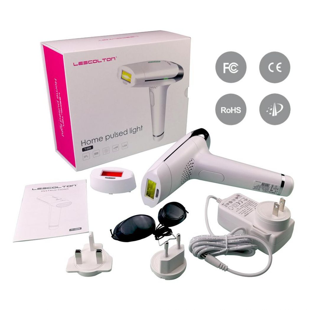 2 in 1 Home Pulsed Light Epilator IPL Skin Rejuvenation - Permanent Hair Removal Device Remove Body Hair - Lip Bikini